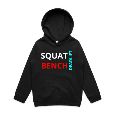 Kids Squat Bench Deadlift Hoodies Thumbnail